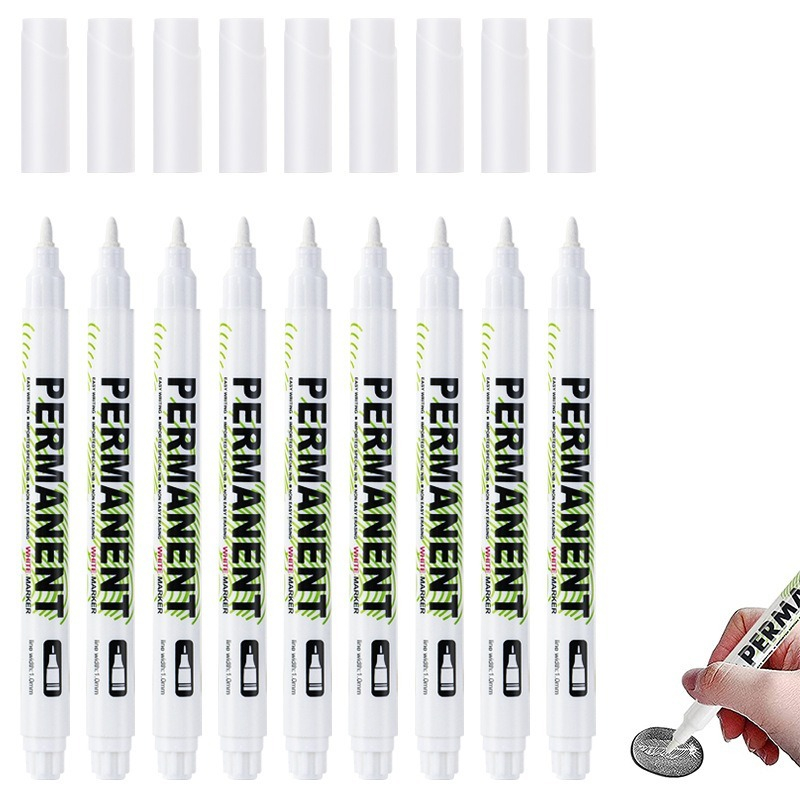 Tee Height Marker - 1/5/20Pcs White Marker Pen Waterproof Alcohol