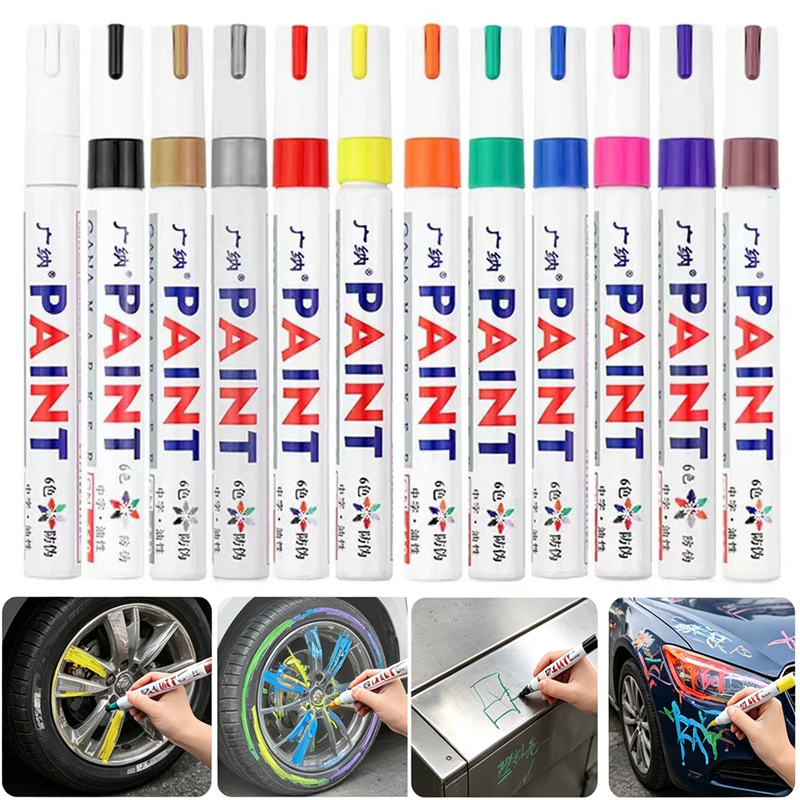Tee Height Marker - GuangNa 6/12 Pcs Colorful Permanent Paint