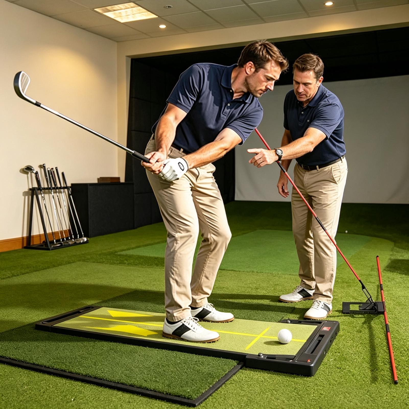 Golf Equipment For Beginners - Golf Plane Trainer Adjustable Angle Alignment