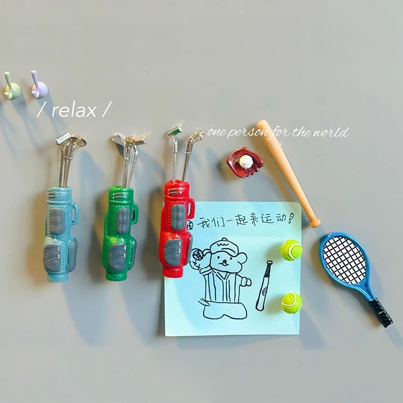 Sports Equipment Fridge Magnet - Golf Equipment Photos 评论和价格
