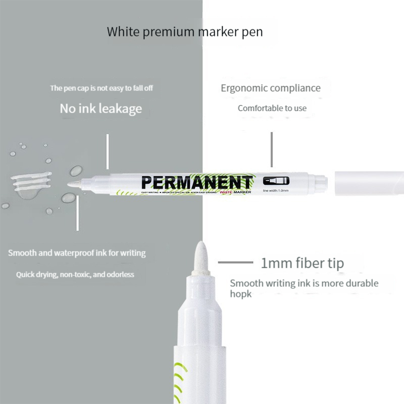 1/5/20Pcs White Marker Pen Wat - Tee Height Marker 评论和价格