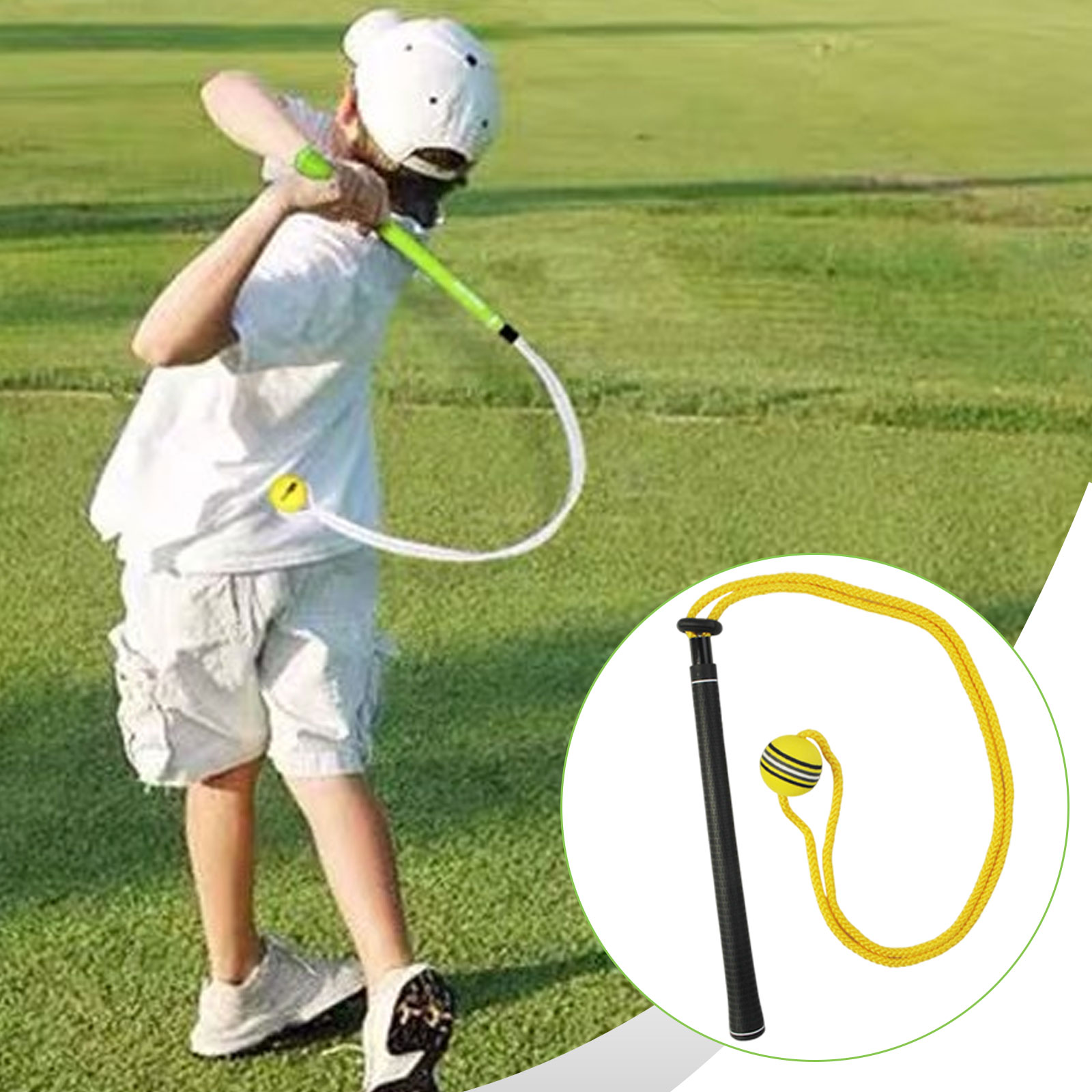Golf Swing Trainer Elastic Rop - Golf Equipment For Beginners 评论和价格