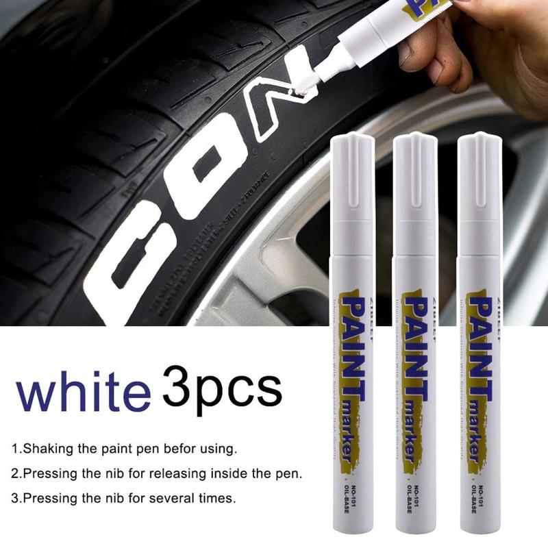 3pcs White Paint Pen Paint Mar - Tee Height Marker 评论和价格