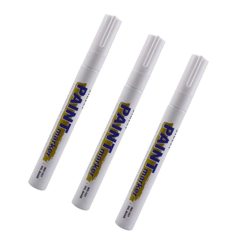 3pcs White Paint Pen Paint Mar - Tee Height Marker 评论和价格