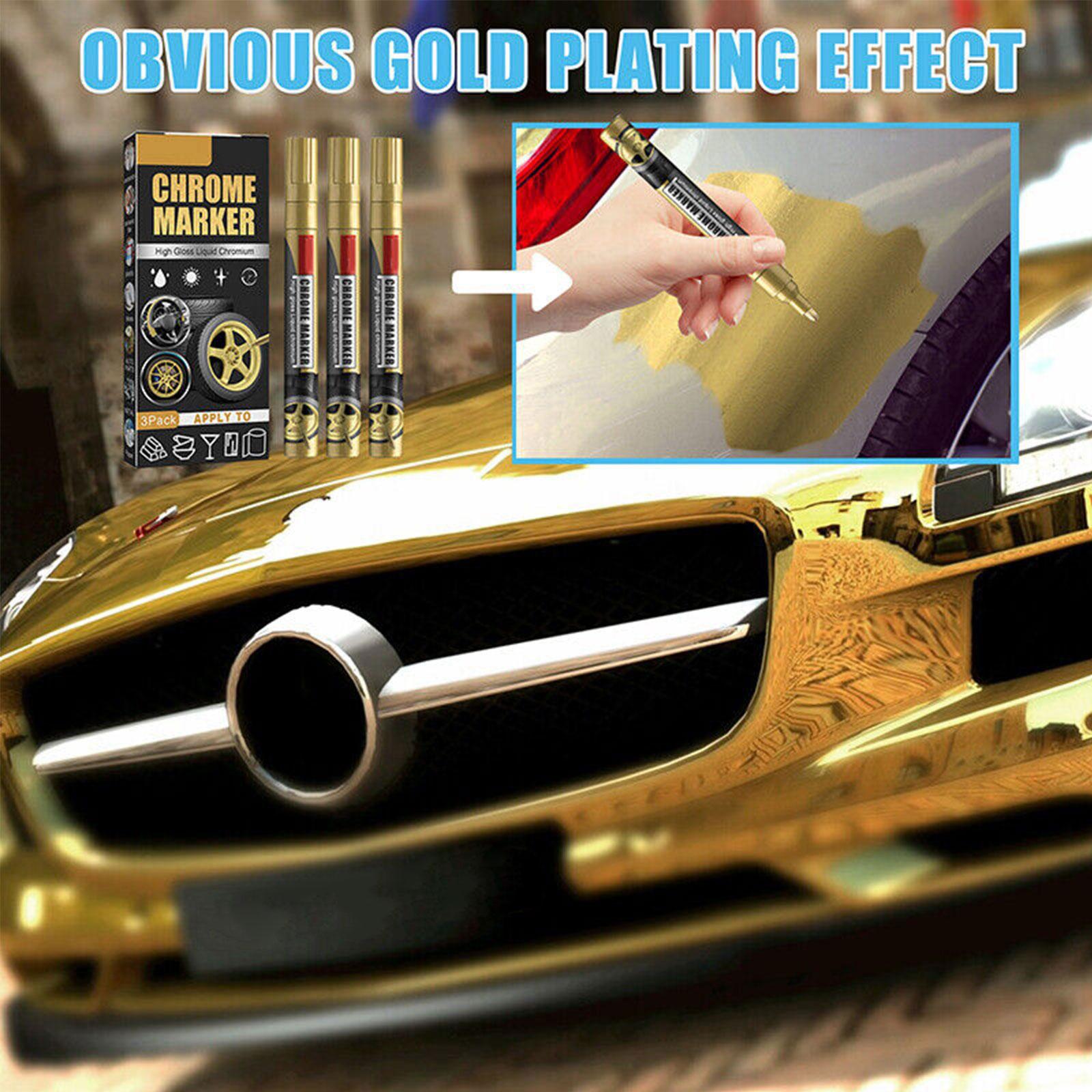3Pcs/Set Chrome Marker Pen Car - Tee Height Marker 评论和价格