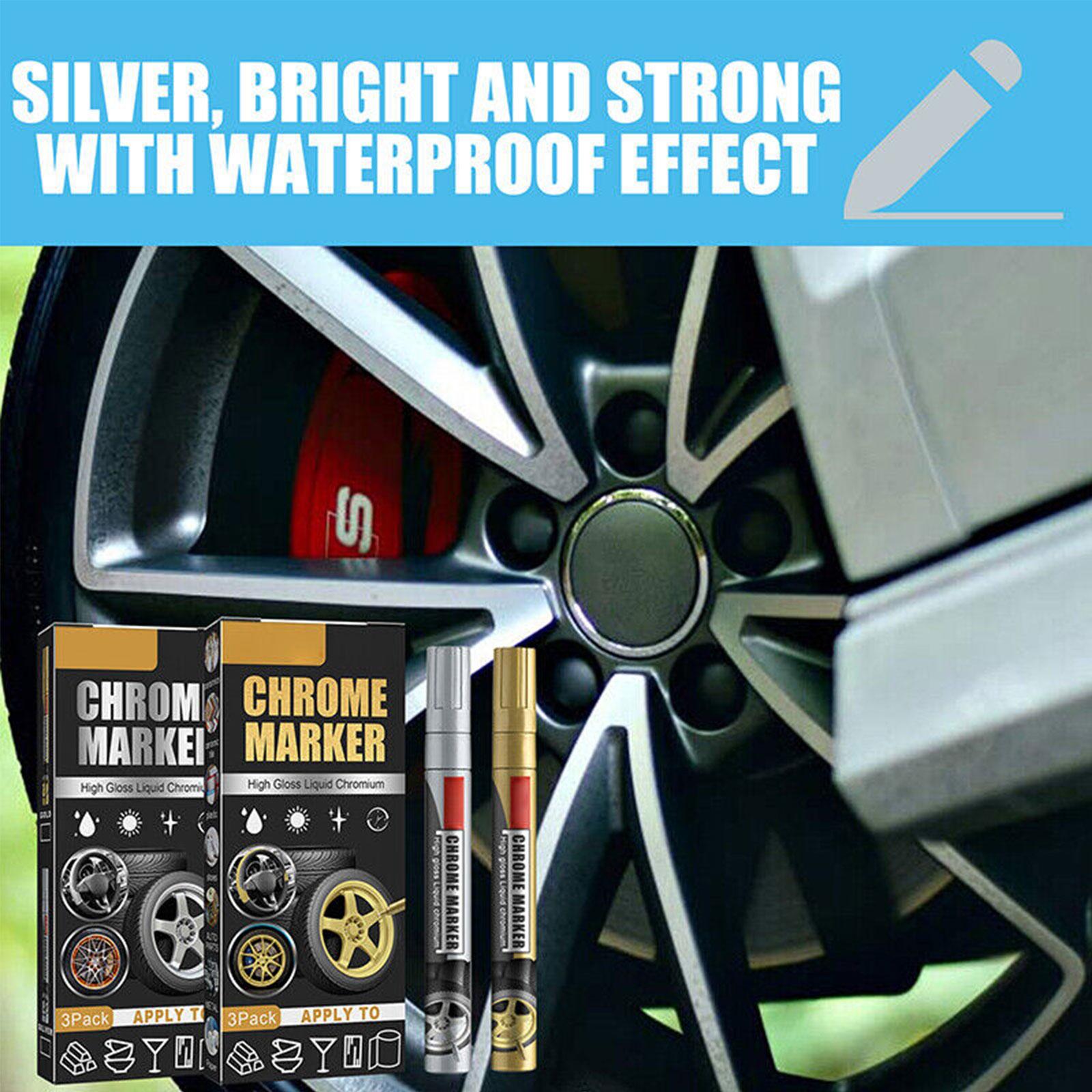 3Pcs/Set Chrome Marker Pen Car - Tee Height Marker 评论和价格