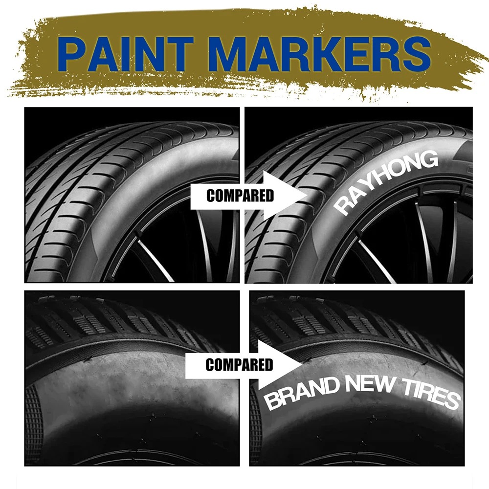 3 White Tire Paint Markers Wat - Tee Height Marker 评论和价格